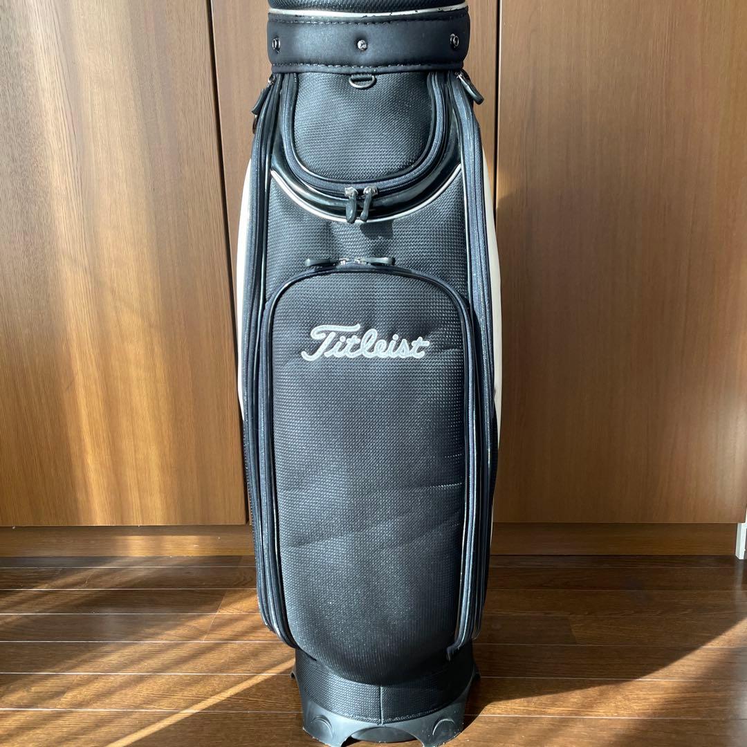 【タイトリスト定番カラー】Titleist キャディバッグ 黒白 そこそこ美品！