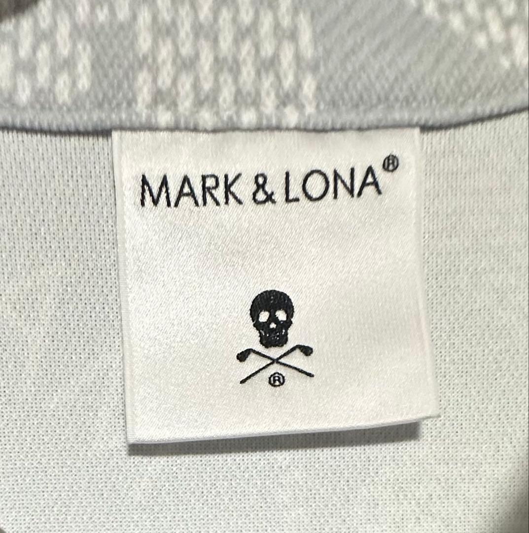 極美品！ 国内正規品！MARK&LONA ゴルフシャツ L〜XL スカル　総柄