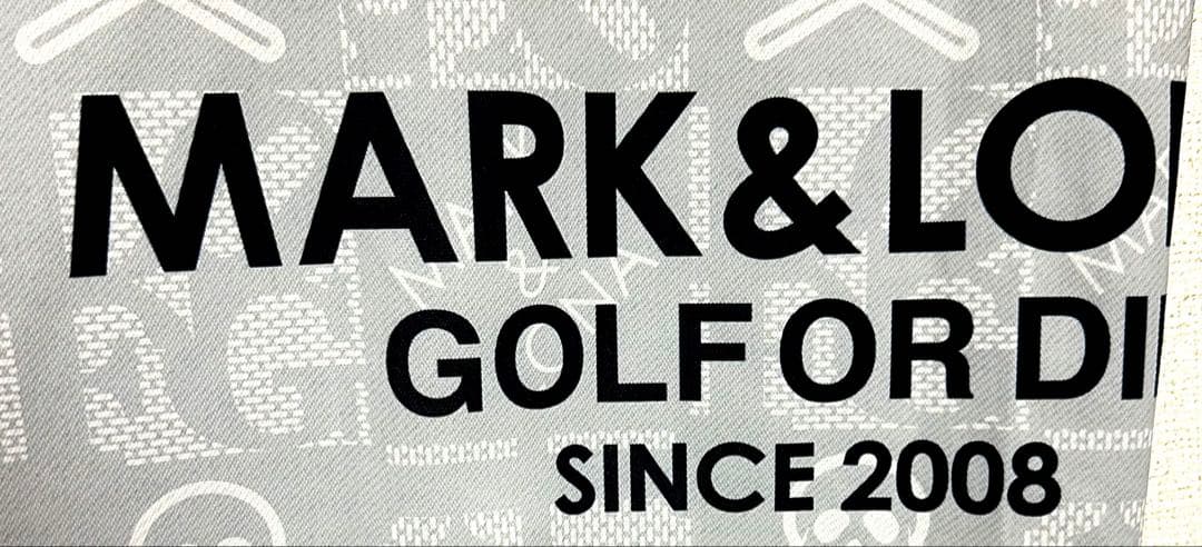 極美品！ 国内正規品！MARK&LONA ゴルフシャツ L〜XL スカル　総柄