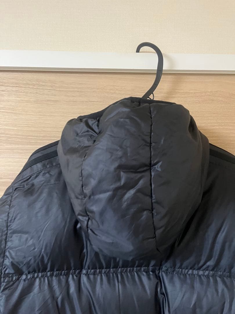 アディダス ベンチコート Mブラック ダウン ロング丈 フーディー
