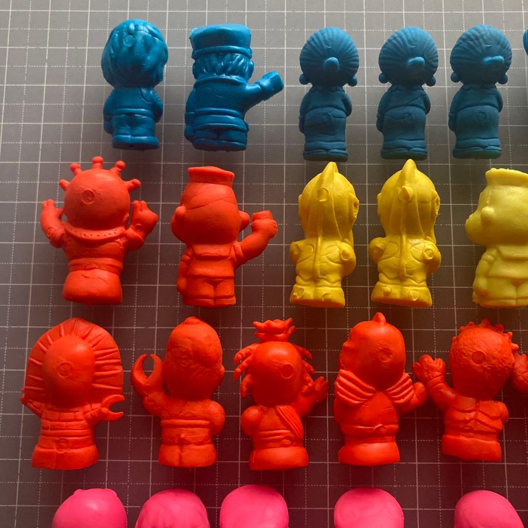 スパイダーマン ポパイ ウルトラマン 怪獣 怪人 消しゴム パチ消し フィギュア