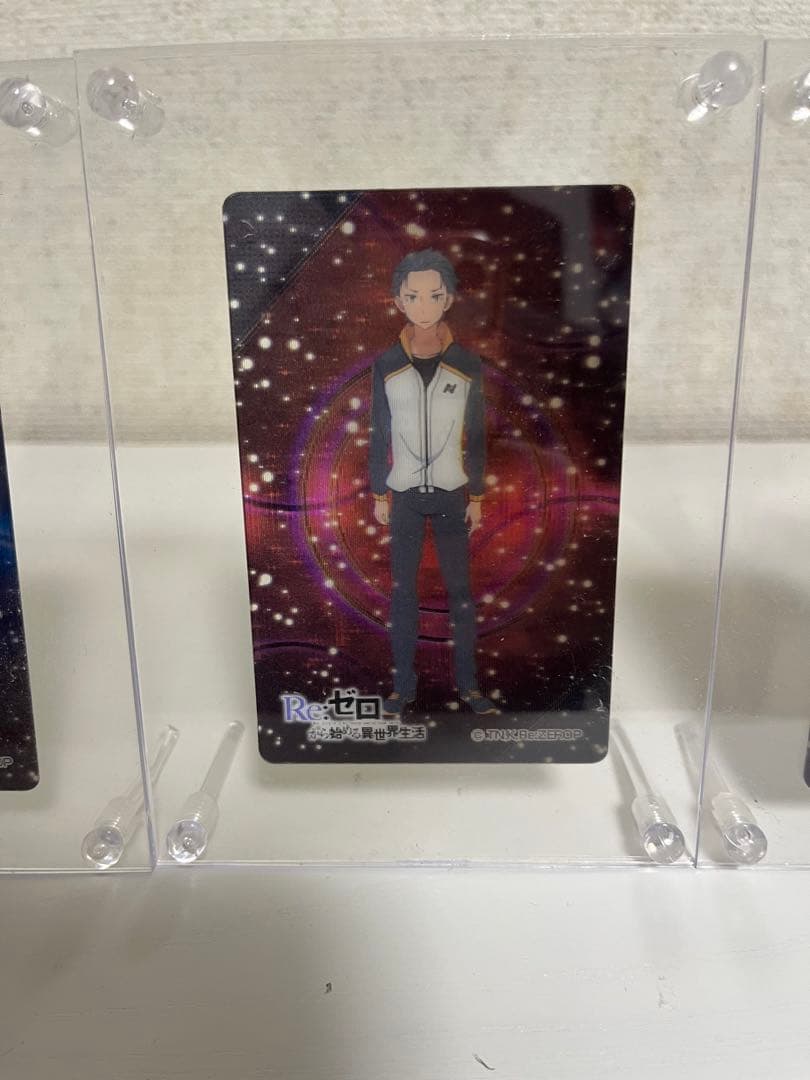 リゼロ　日本製カード　ディスプレイ付　6種