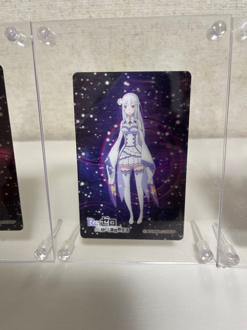 リゼロ　日本製カード　ディスプレイ付　6種