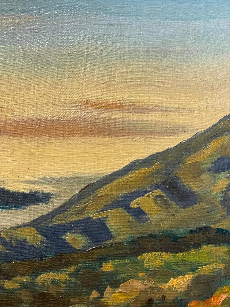 「真作」篠原薫　風景画　油彩画　額装　サイン有り　F8号