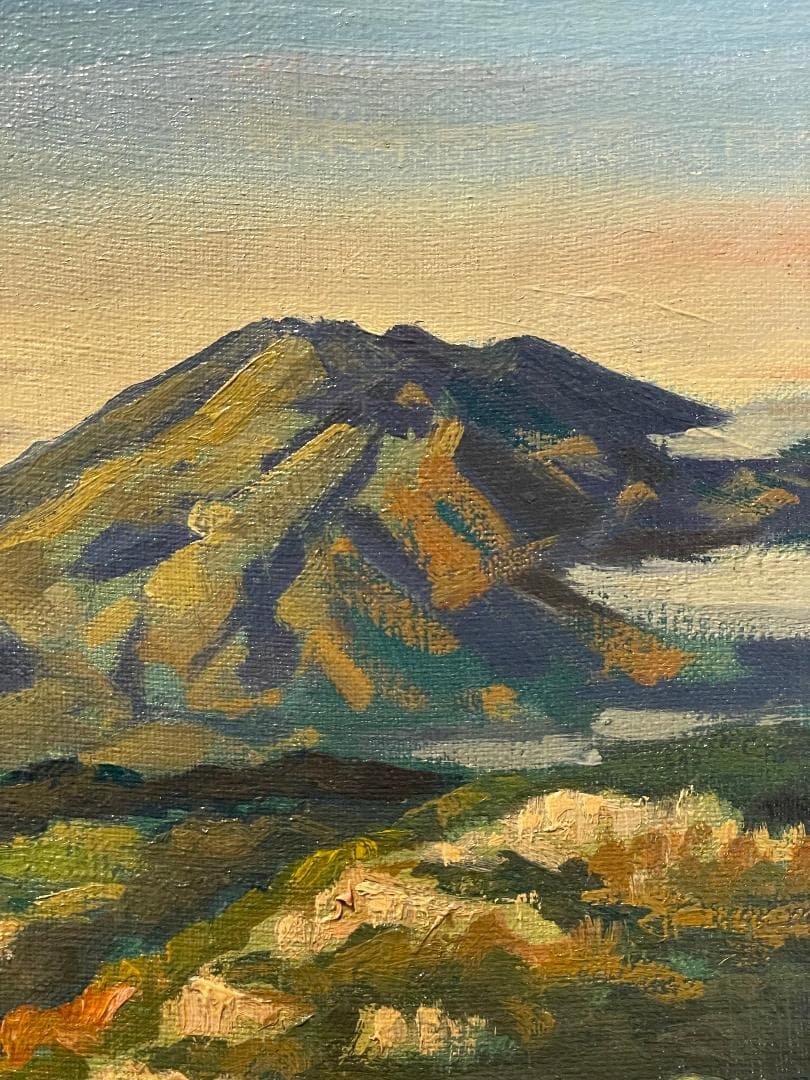 「真作」篠原薫　風景画　油彩画　額装　サイン有り　F8号