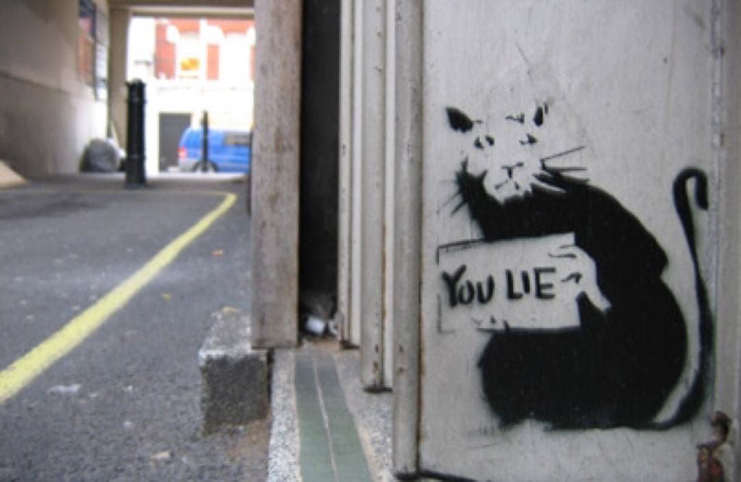 Banksy バンクシー 「You Lie Rat」サイン 書類付
