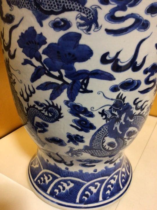 大花瓶　龍めっちゃいるやん。。。高さ約61センチ。