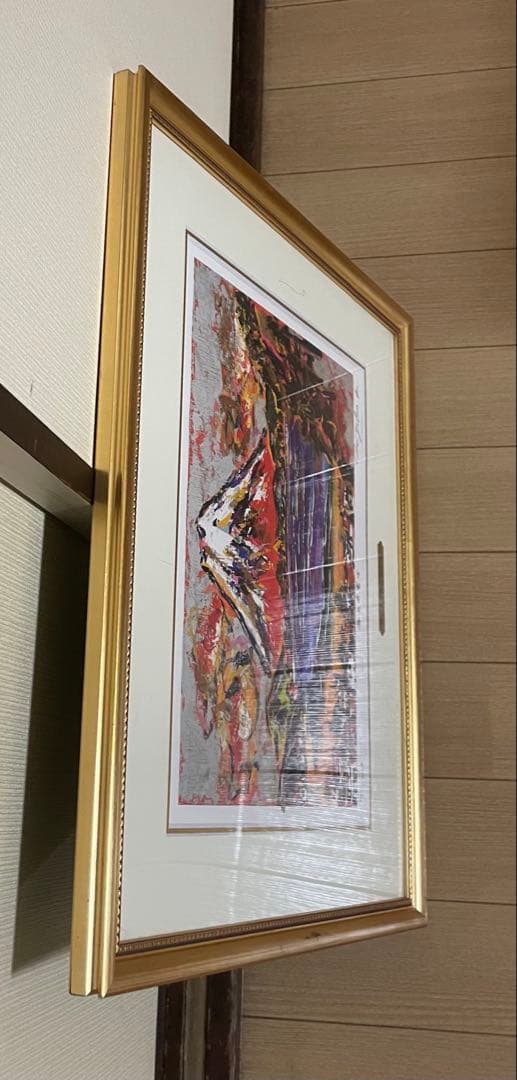 川島見依子　海上赤富士　直筆サイン　シルクスクリーン　限定200 　4号　X53