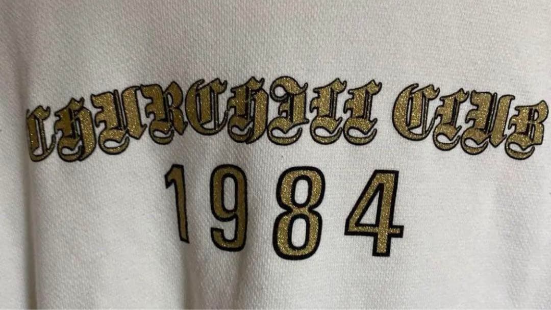 ヴンティージレアウィンストンチャーチル自画像バックプリントチャンピオントレーナー