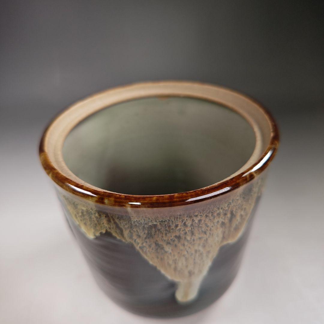 イ633 水指『前大徳寺和尚　極箱　銘　松風』『高取　青柳翠峰作』茶道具