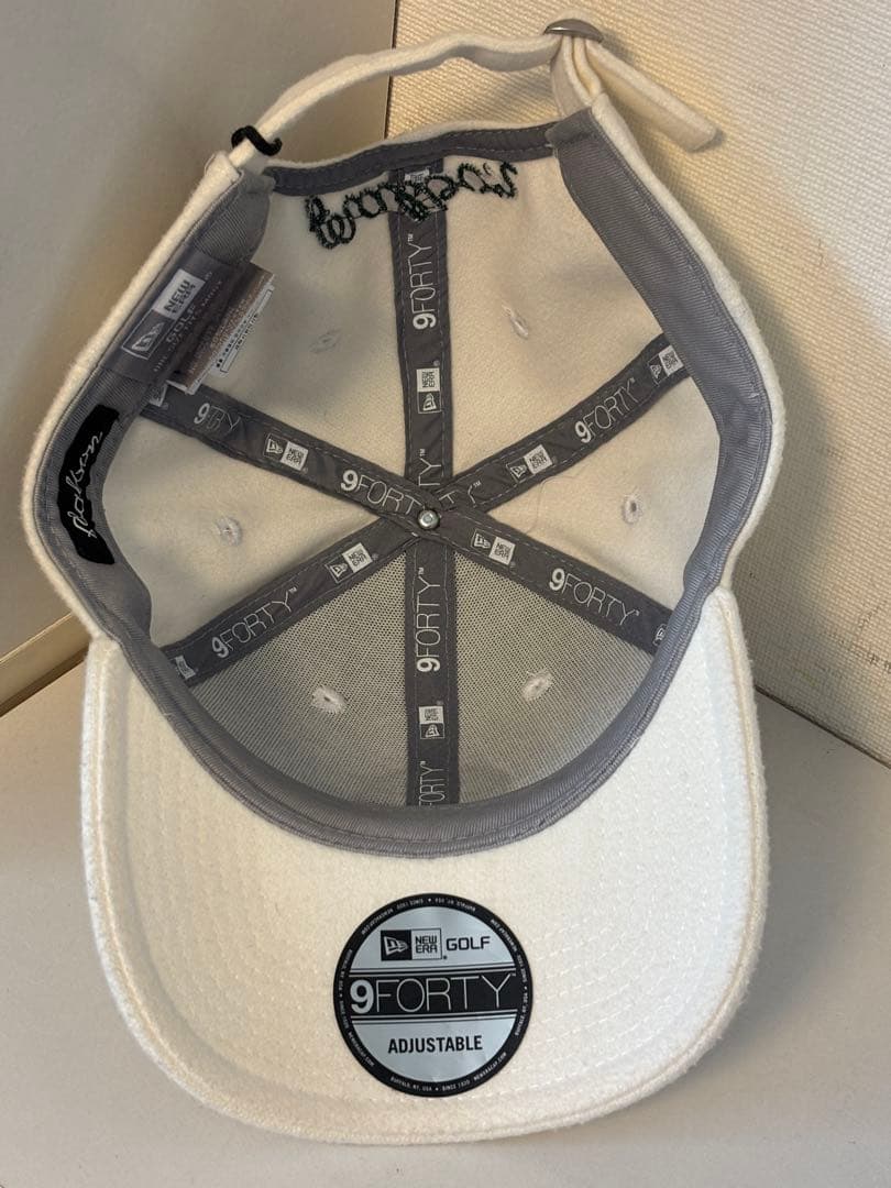 ニューエラ/帽子/マルボン/コラボ/ロゴ/別注/ゴルフ/限定/ホワイト/未使用