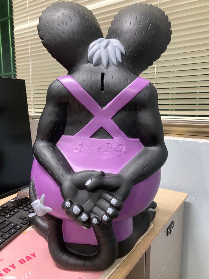 ラットフィンク　特大貯金箱　特大フィギュア 60cm　黒　ブラック