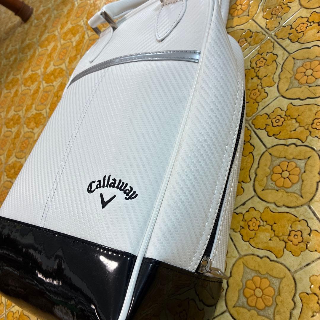 Callaway ゴルフシューズバック　ホワイト/ブラック　ゴルフグローブ、他