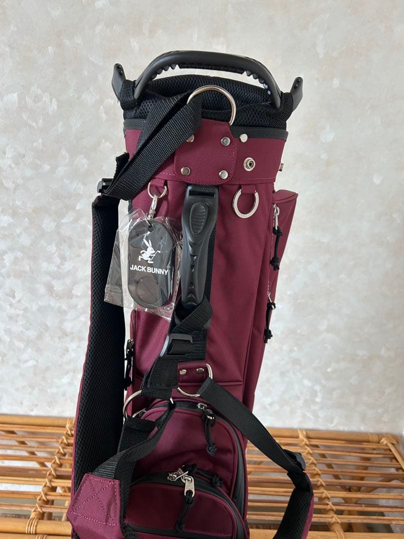 ジャックバニー　2025モデル　スタンドキャディバッグ ボルドー