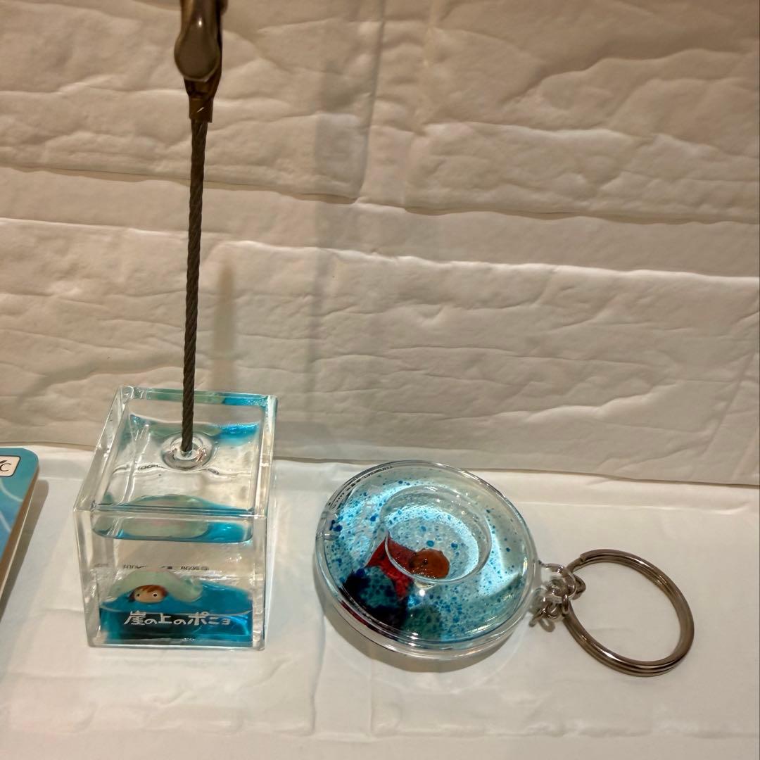 崖の上のポニョ　手のりソフビにんぎょう　アクアクリップ　キーホルダー他まとめ
