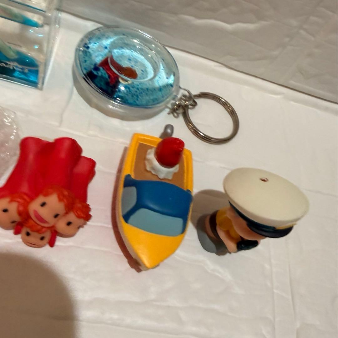 崖の上のポニョ　手のりソフビにんぎょう　アクアクリップ　キーホルダー他まとめ