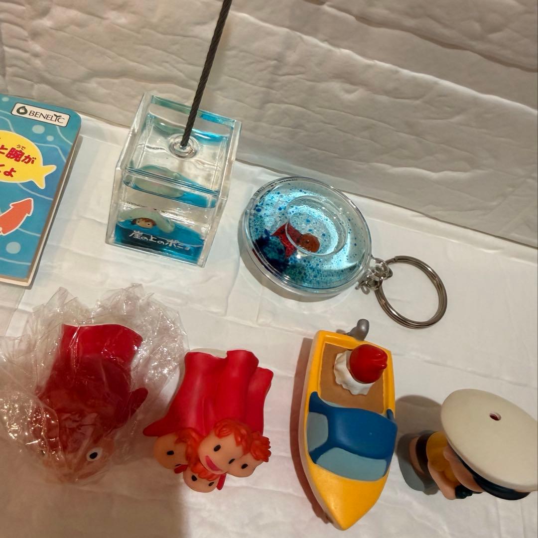 崖の上のポニョ　手のりソフビにんぎょう　アクアクリップ　キーホルダー他まとめ