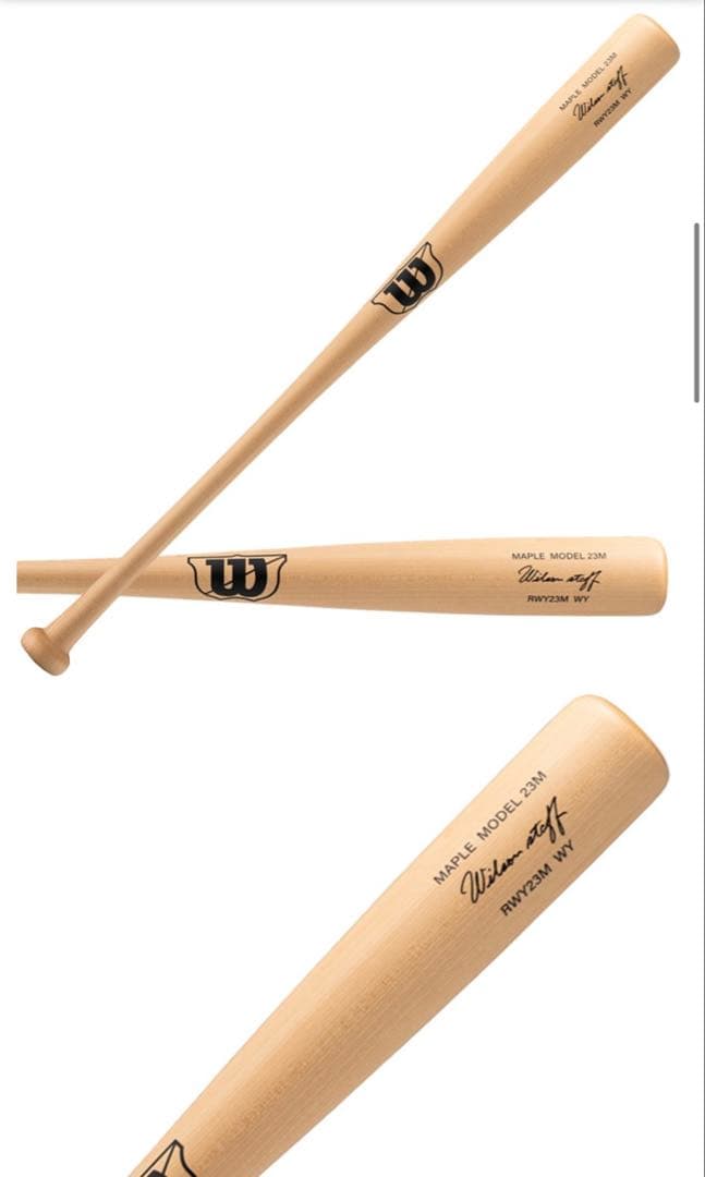 軟式用木製バット (23M型)Wilsonバット RWY23M メープル