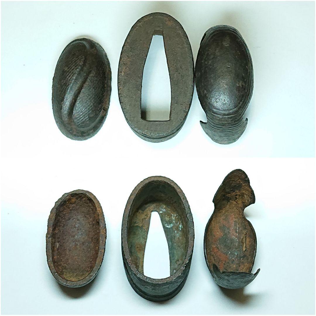 刀装具 縁頭 鐺 鉄地 山道図 肥後 薩摩 水戸