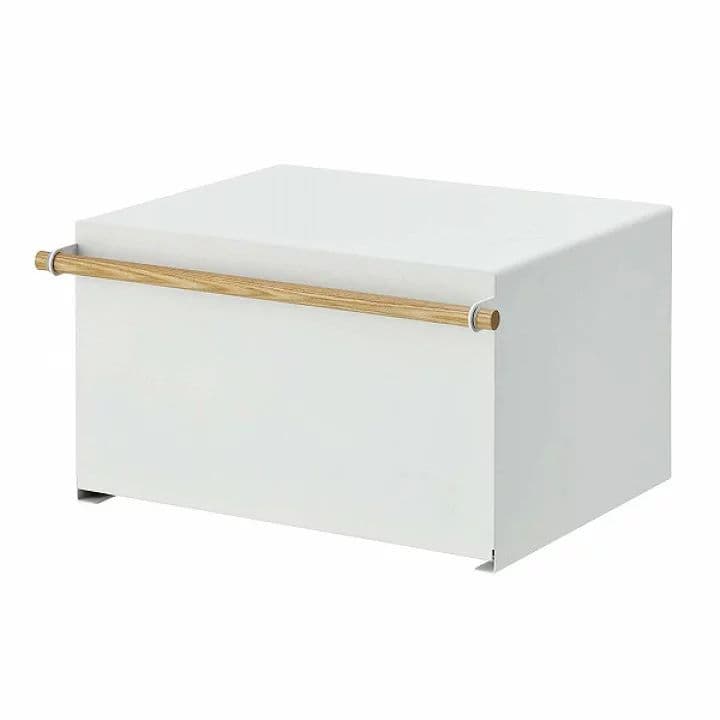 値下げ新品 山崎実業トスカ キッチンラック 木製 ブレッドケースパン収納