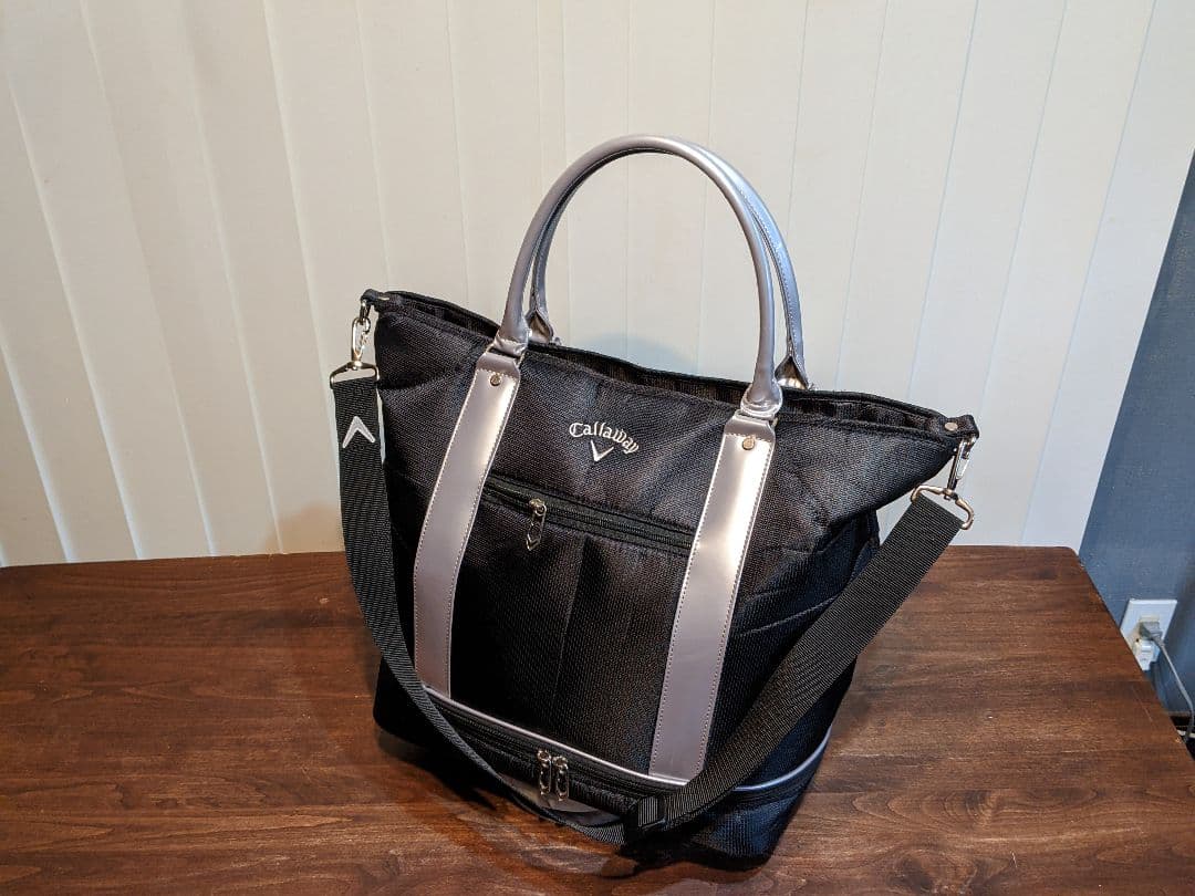 キャロウェイ　2way エナメル　系　トートバッグ　ショルダーバッグ　ゴルフ　靴