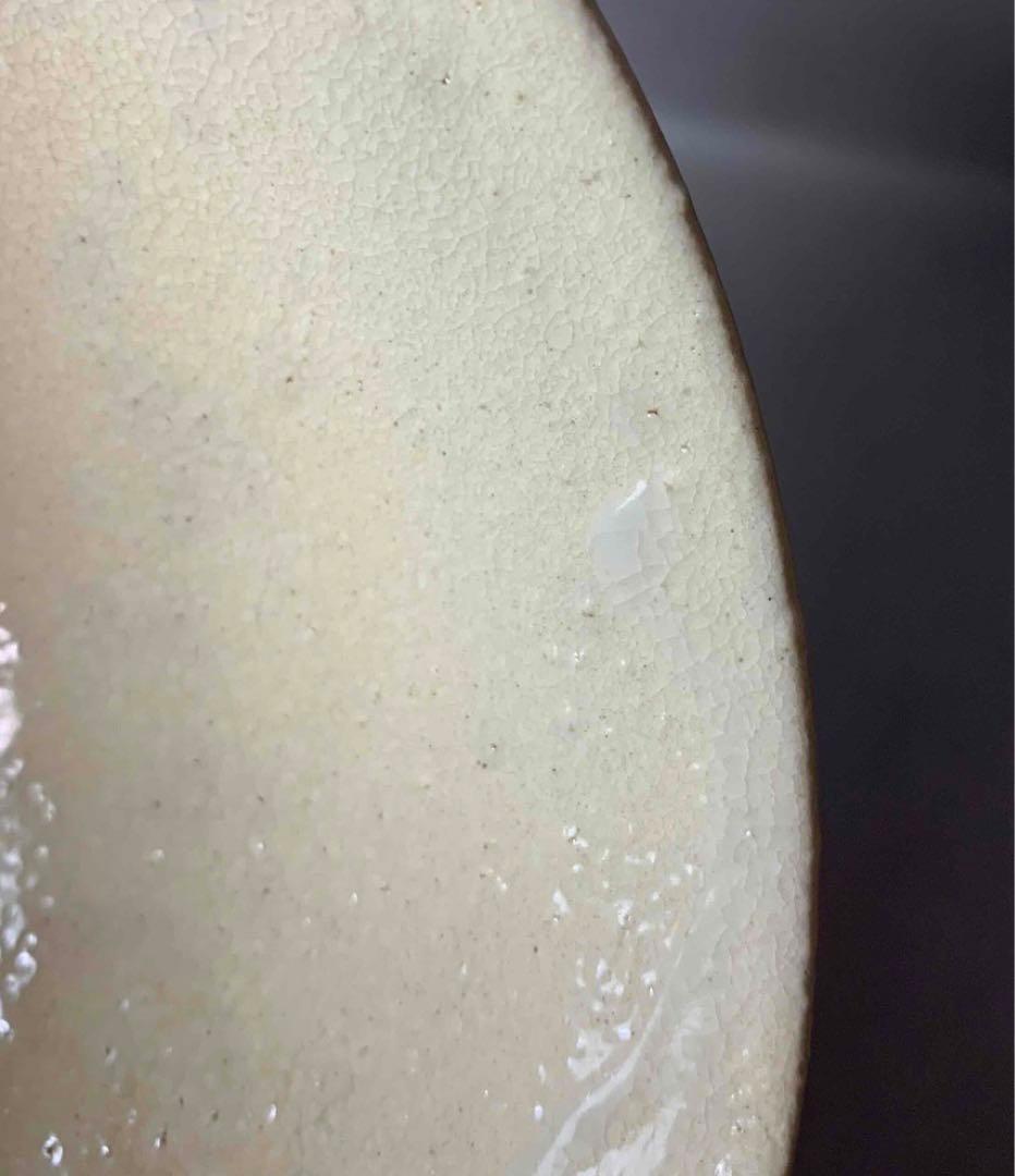 茶道具　久田宗匠書付　朝日焼　御本粉引茶碗　74代　朝日豊斎