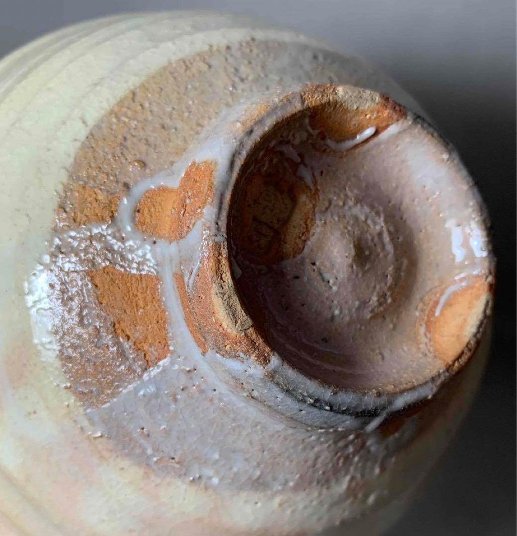 茶道具　久田宗匠書付　朝日焼　御本粉引茶碗　74代　朝日豊斎