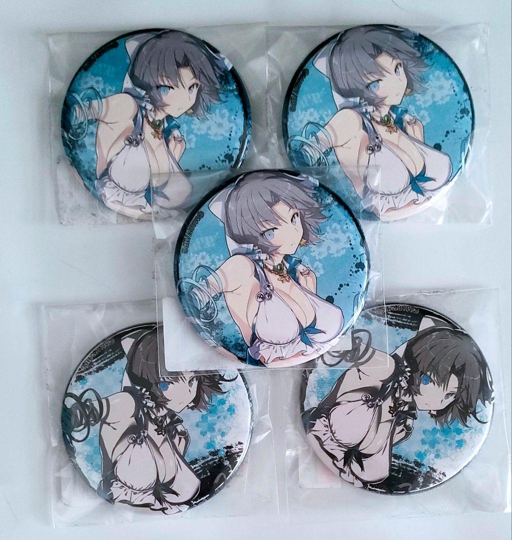 雪泉 缶バッジ 5個セット 閃乱カグラ 爆乳ハイパーWEBくじ 4パイ目