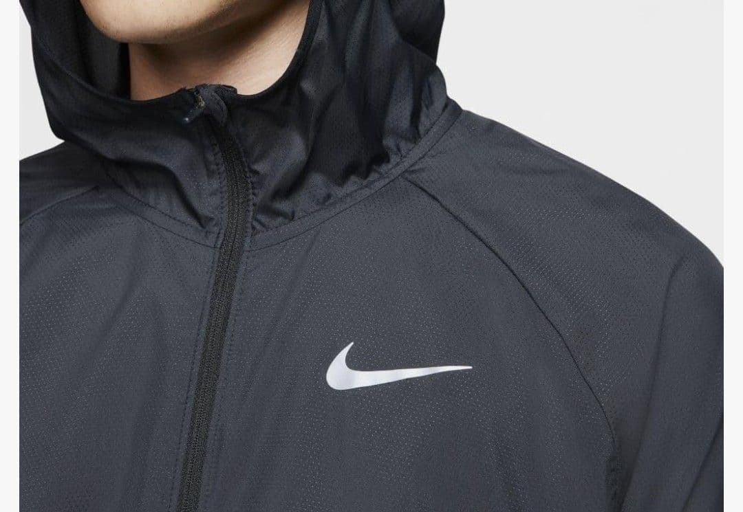 Nike ナイキ エッセンシャルフーデッドランニングジャケット 黒 L