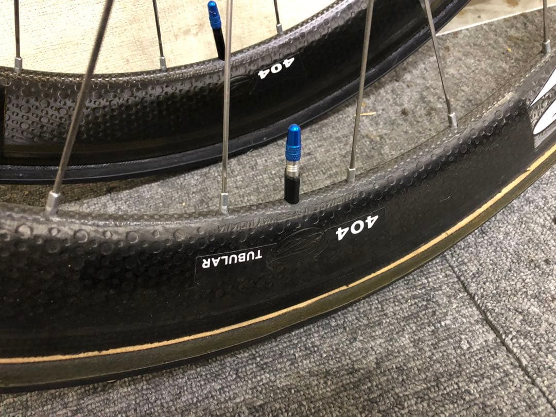 ZIPP 404 カーボンディスクチューブラーホイール 前後セット カンパフリー