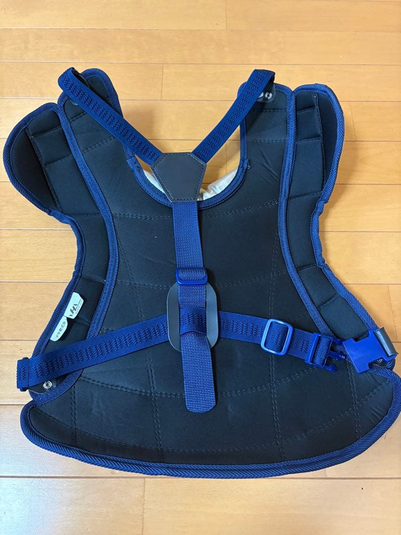 キャッチャー防具3点セット ネイビー/シルバー　ハタケヤマ　限定品　Jr用