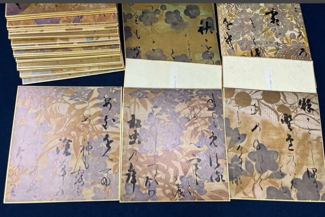 本阿弥光悦　光悦書色紙　光琳社出版 36枚 書道 和歌　俵屋宗達