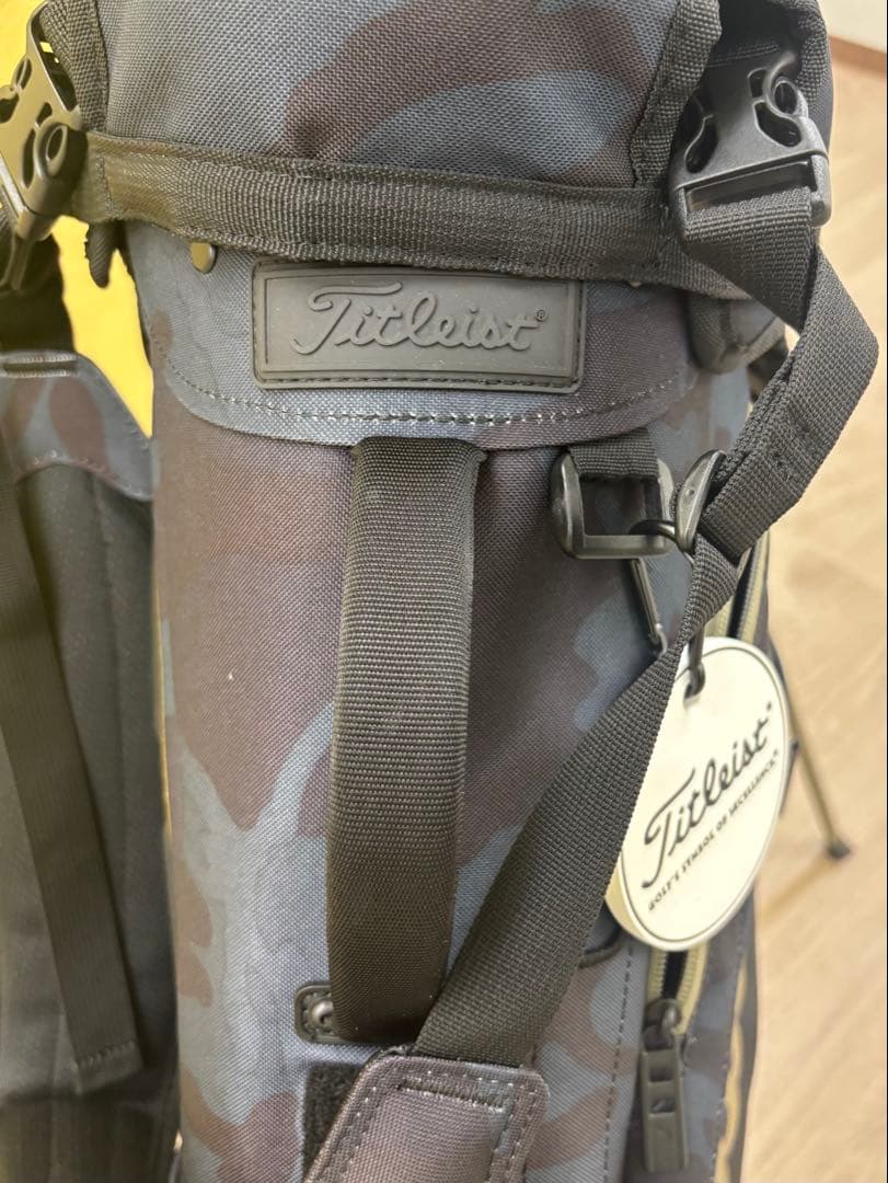 【美品】Titleist ブラックカモ プレーヤーズ4スタンドバッグ