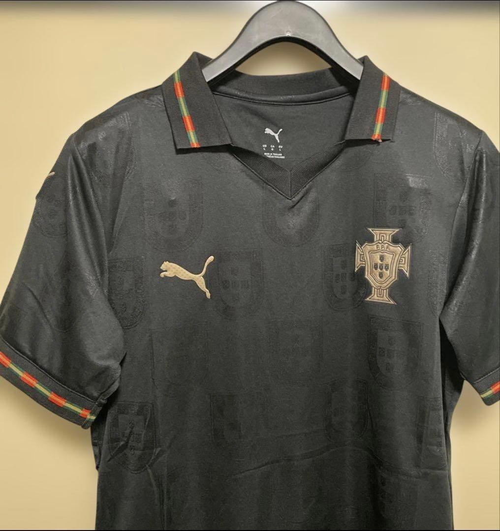 ポルトガル代表 ユニフォーム プーマ製 Lサイズ ブラックデザイン