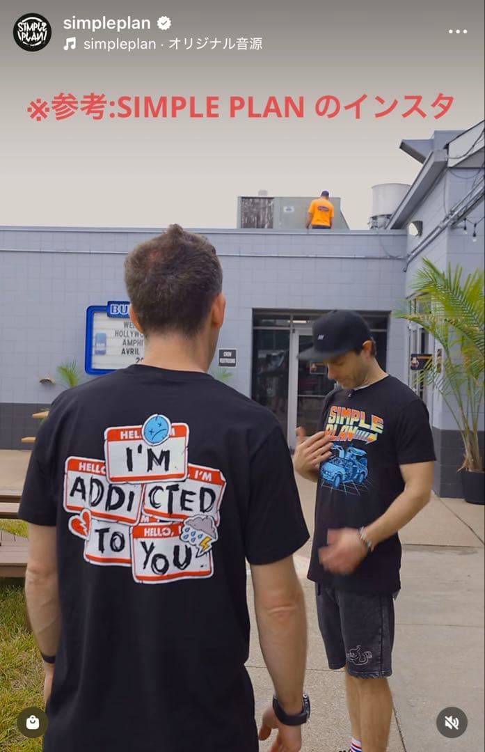 専用【XLサイズ】Simple Plan シンプル・プラン Tシャツ