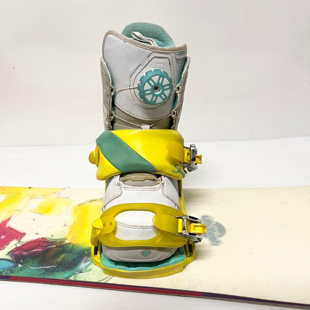 レディース　SALOMON BURTON スノボセット　バートン　スノーボード