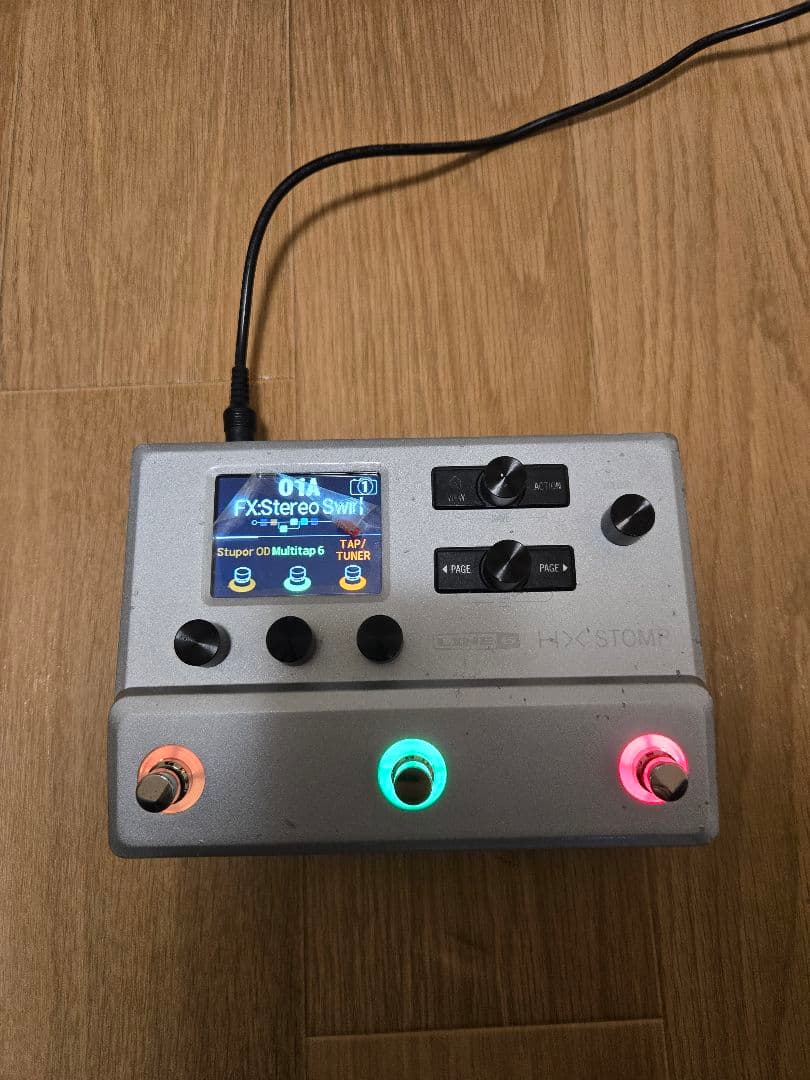 ギター line6 hx stomp + Melo audio EXP-001