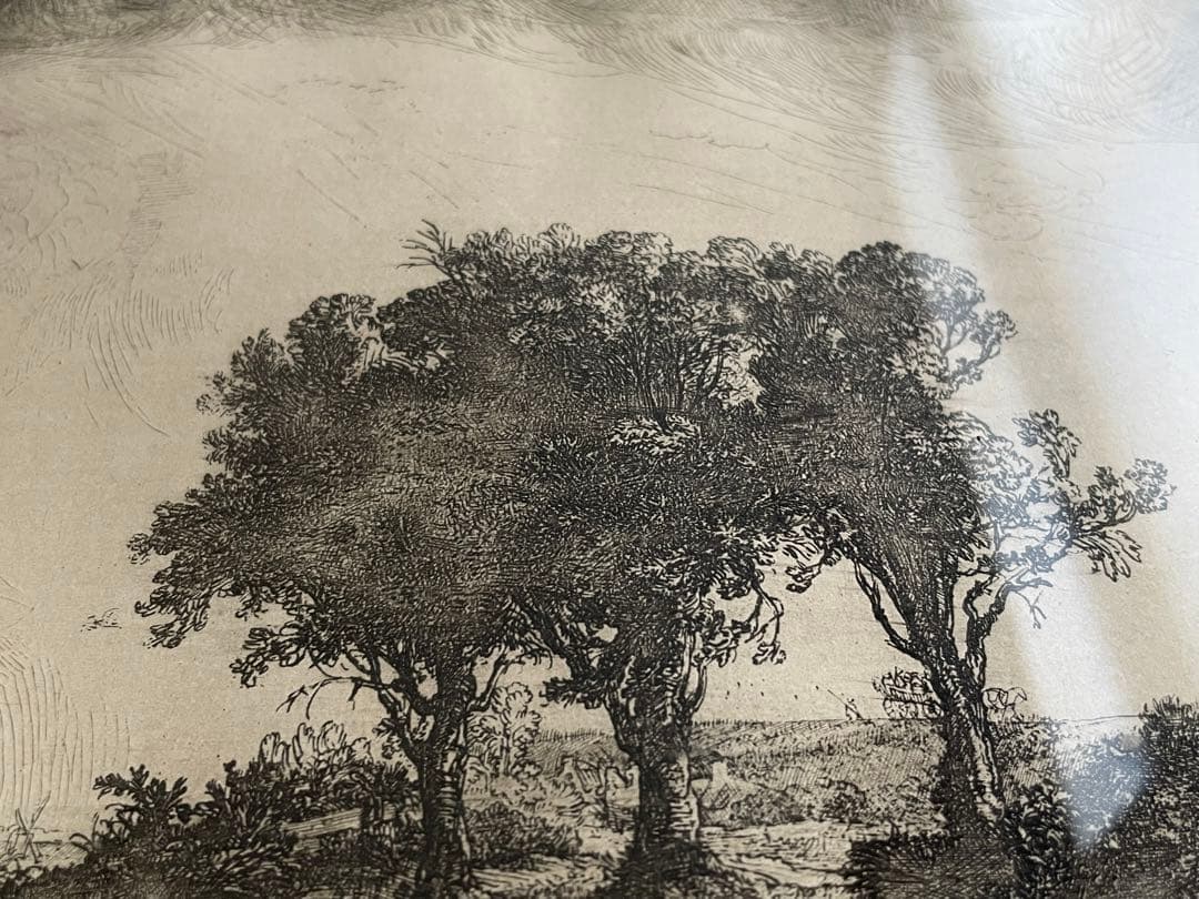 Amand Durand による復刻　レンブラント・ファン・レイン「3本の木」