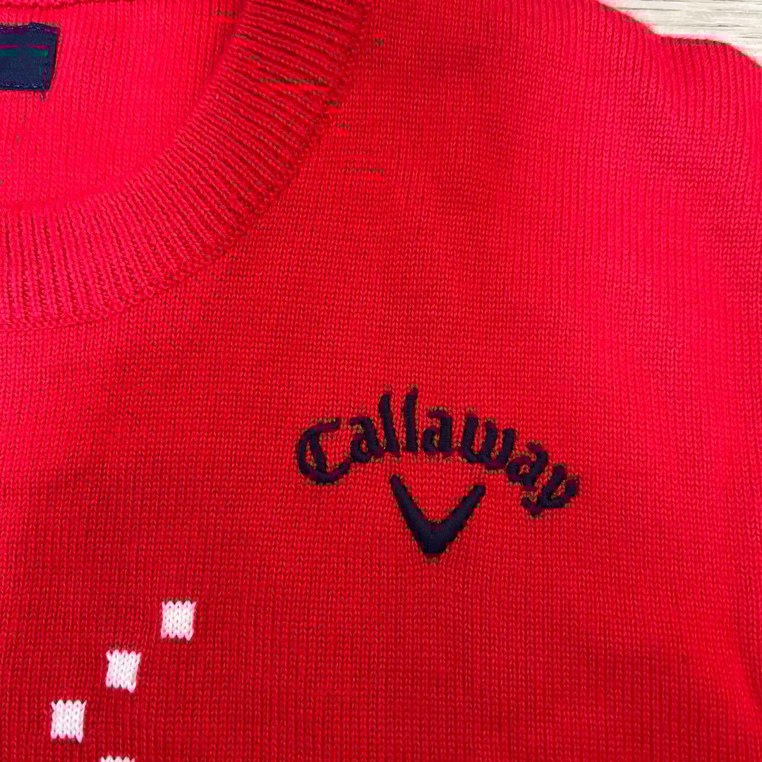 キャロウェイゴルフ　ニット　Lサイズ　レッド