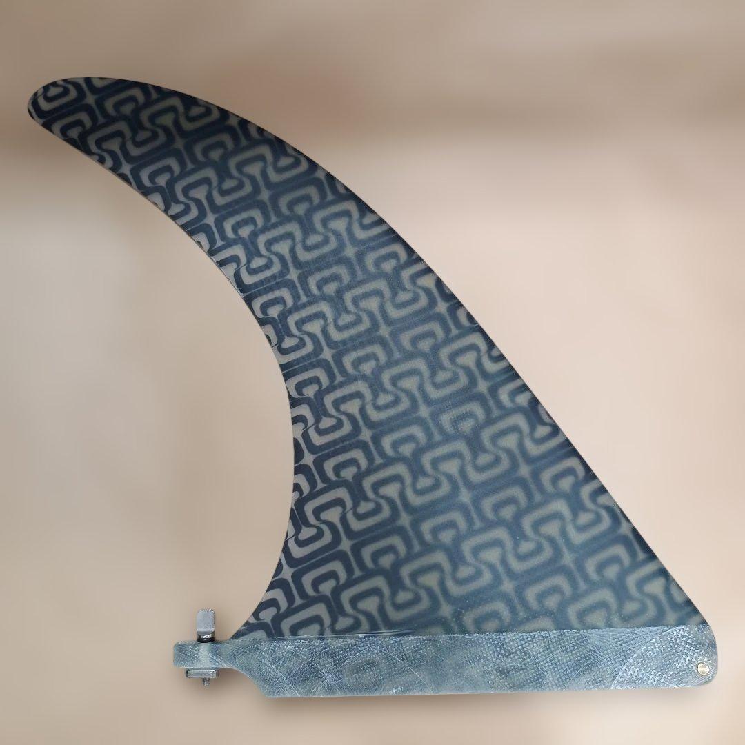 １０インチ　アートグラス仕様　ロングボード　シングルフィン　ファイバーグラス製