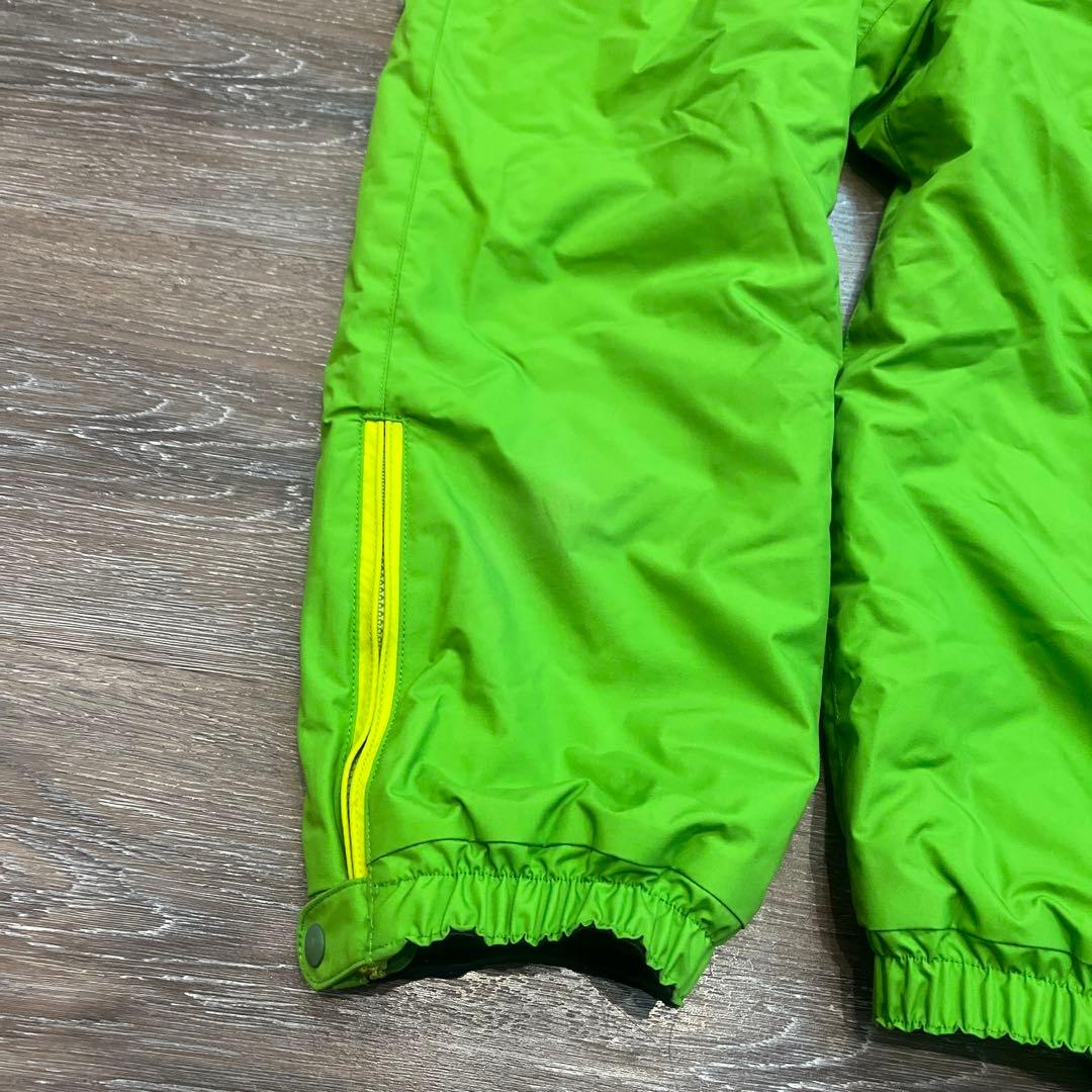 モンベル キッズ スノーウェア つなぎ 120㎝ グリーンジャンプスーツ