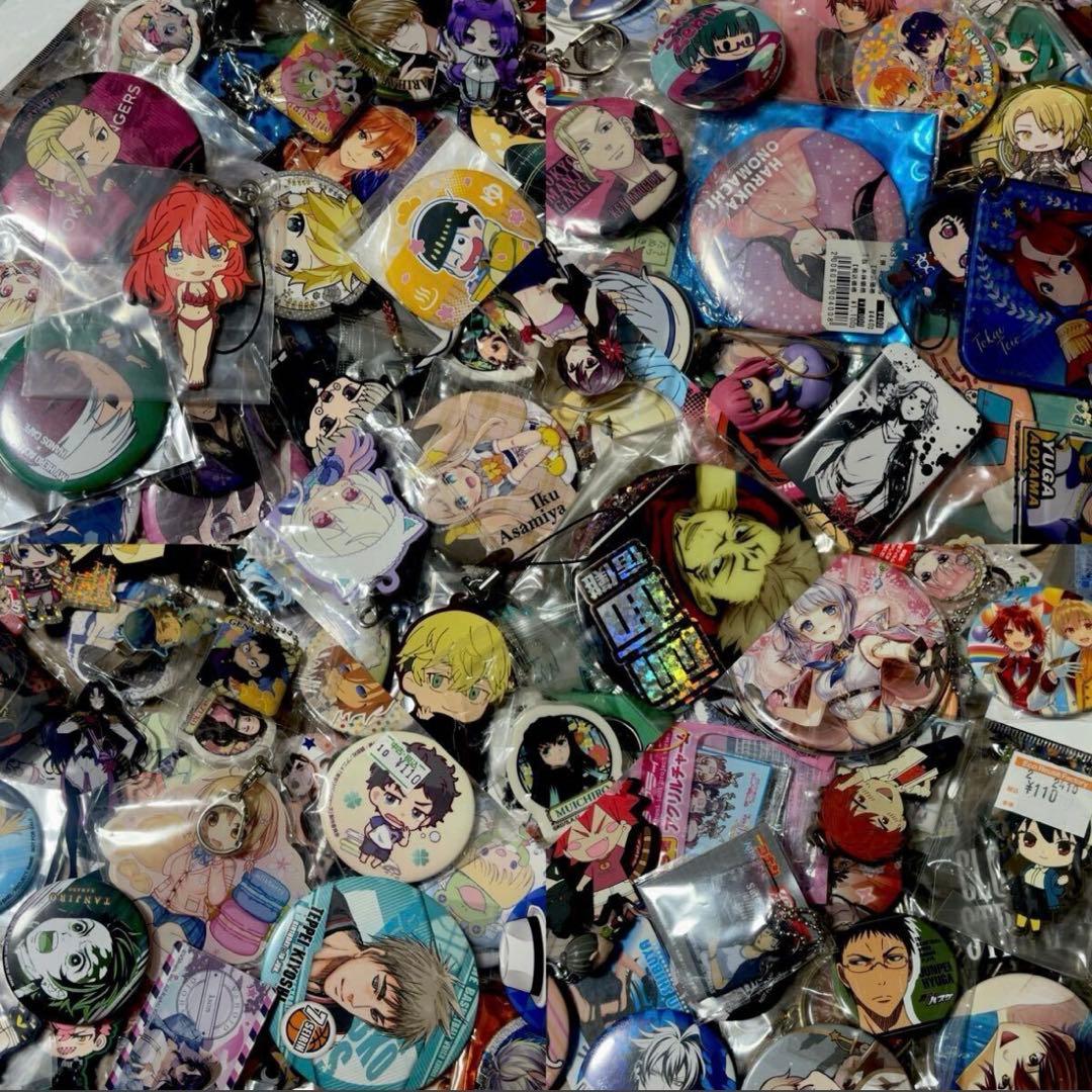⑦ アニメグッズ ノンジャンル 缶バッジ 小物類 400点 大量まとめ売り