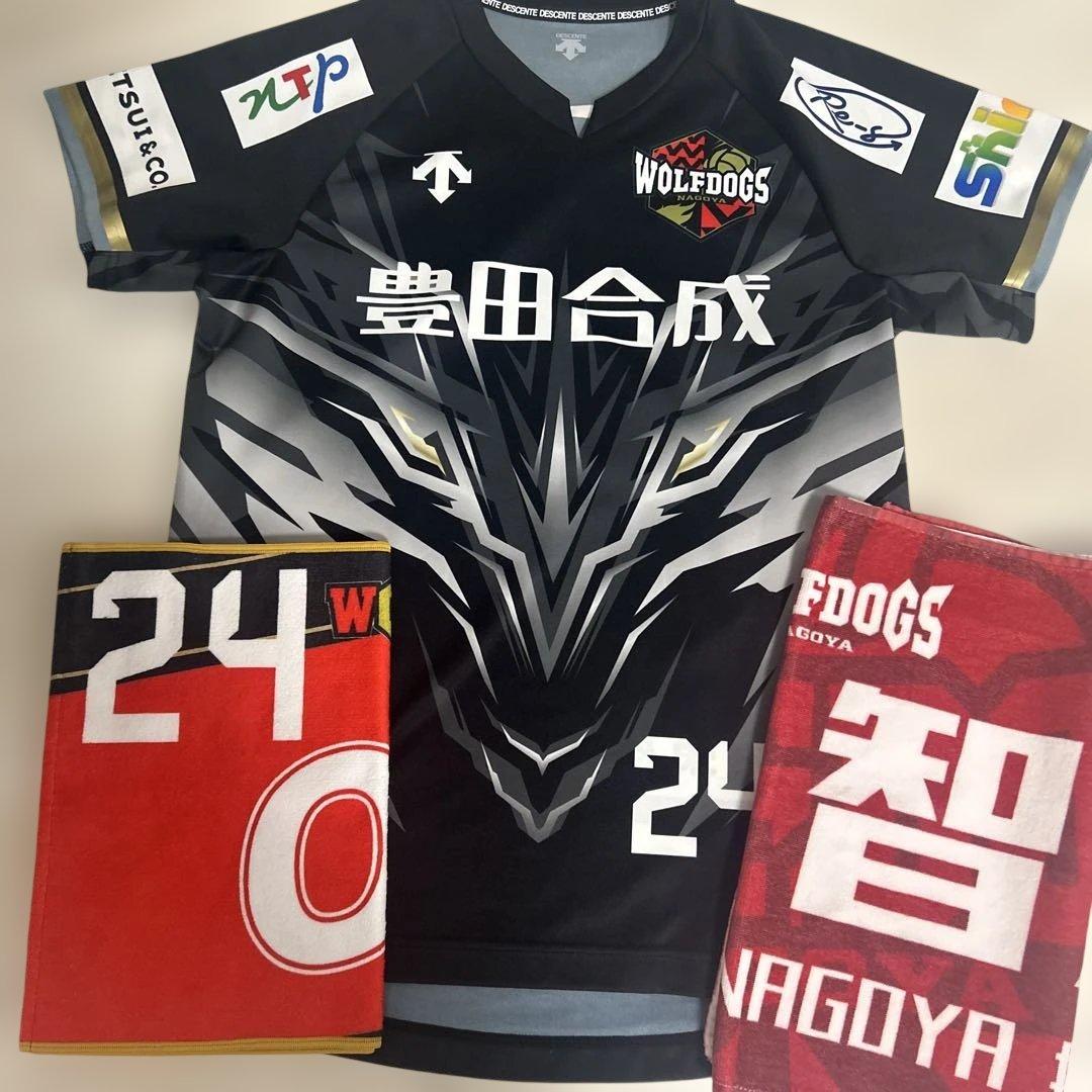 ウルフドッグス名古屋　小川智大　オーセンティックユニフォーム　応援タオル