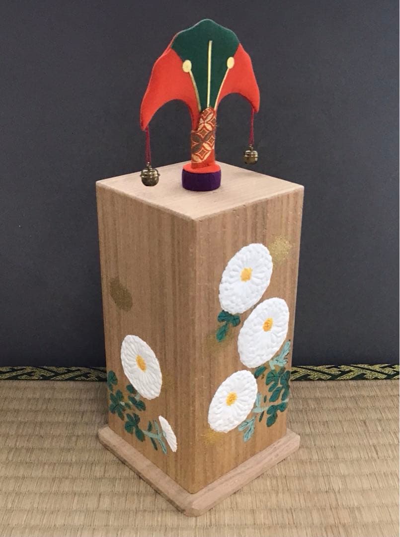 茶道具　投扇興　蝶(的) 枕(台)扇(5本)一式 7点　栞　共箱　S258TK