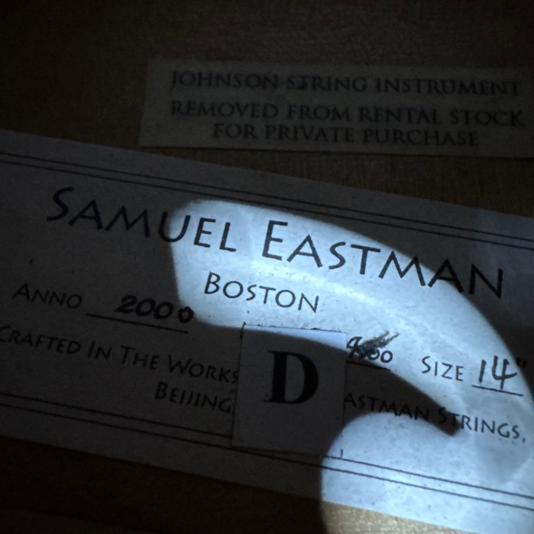 SAMUEL EASTMAN バイオリン　サミュエルイーストマン