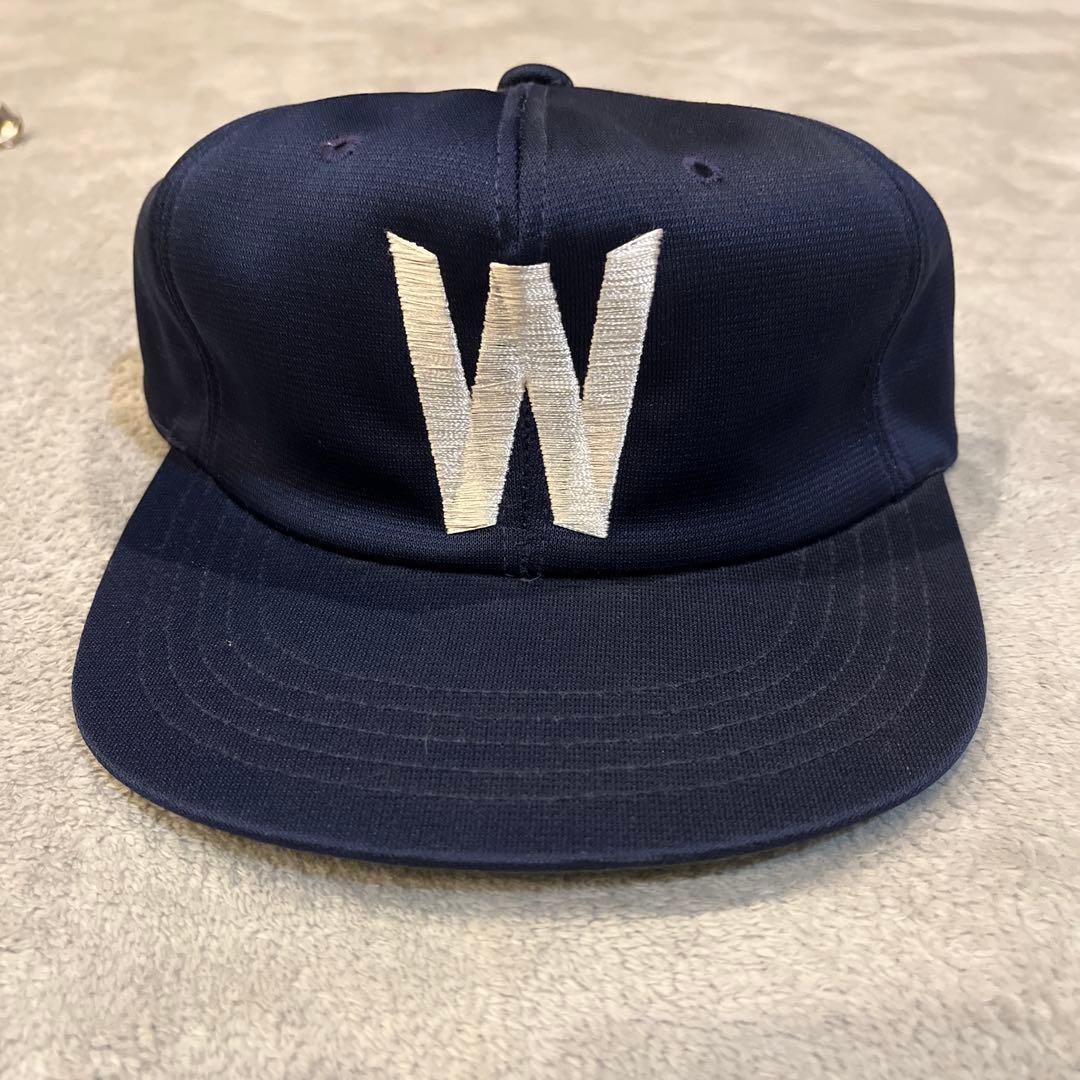 大洋ホエールズ　当時もの　ネイビーキャップ 56cm デッドストック