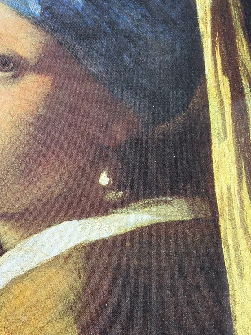 フェルメール　真珠の耳飾りの少女　青いターバンの少女　絵画　西洋絵画　印刷