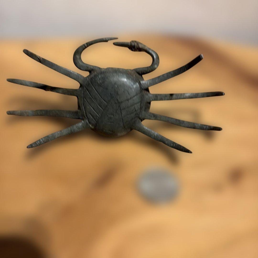 カニ 蟹 金属工芸品 大きい 約13.3㎝