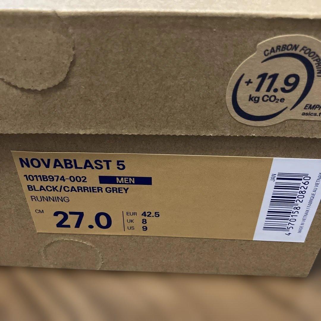 【27.0cm新品未使用】アシックス ノバブラスト5