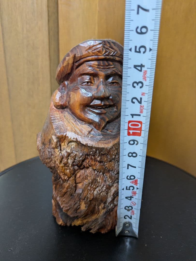 七福神　木製仏像風彫刻 約10cm〜15cm